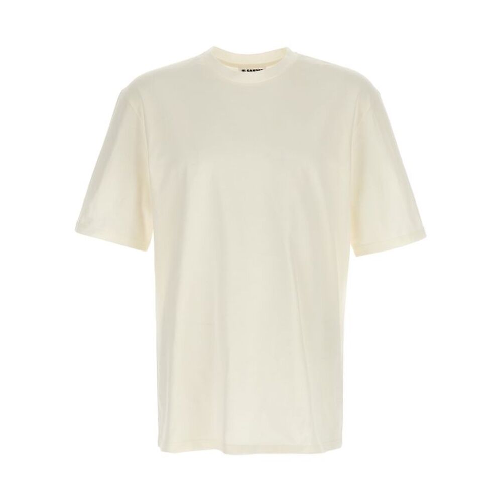Jil Sander White Cotton Long Sleeve Men's T-Shirt